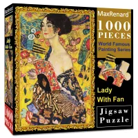 Klimt Lady With Fan 1000pc Puzzle thumbnail 1