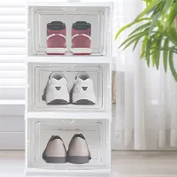 Foldable Stackable Shoe Rack Organizer thumbnail 6