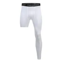 Men's One-Leg Cropped Compression Pants thumbnail 5