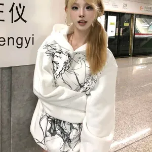 Y2K oversize худі для чоловіків у вуличному стилі product 4