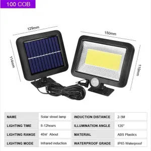 Solar Motion Sensor Lights for Yard Security 2024 V6 New Final 2024V6 product 3