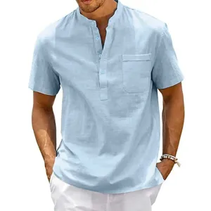 Quiet Luxury Men Linen Shirts Neutral Tones product 4