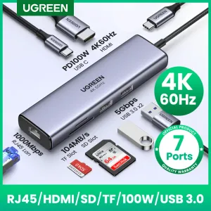 Best USB-C Hubs for MacBook and Laptop under $35 (7-in-1, HDMI, PD100W) product 1