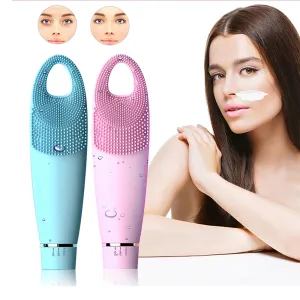 Сонічні силіконові електричні щітки для очищення обличчя до $12 product 1