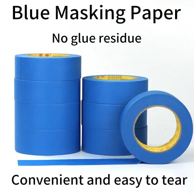Blue Painter Masking Tape For Painting Edges Trim Wall Ceiling Finishing Clean Release Trim Edge Painter's Tape Residue Free 20M