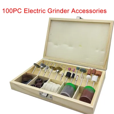 100pcs/Set Electric Grinder Rotary Tool Accessory Bit Set For Dremel Grinding Sanding Polishing Disc Wheel Tip Cutter Drill Disc