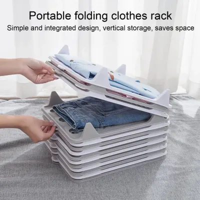 Closet Shelf Dividers Stackable Clothes Organizer Set Shirt Folding Boards Space-saving Closet Dividers for T-shirts Jeans