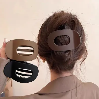 Korean Elegant Hair Claws Crab Matte Acetic Acid Hair Clip Spoon Hairgrip Hairpin New Barrettes Ponytail Women Hair Accessories