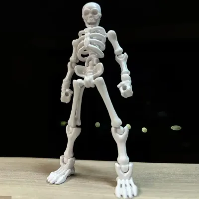 DIY Skeleton Figurines Plastic Posable Mini Skeletons with Movable Joints DIY Craft Halloween Party Haunted House Decor