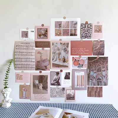 20PCS,Nordic Theme Wall Collage Kit Aesthetic Picures Room Decoration,Gift Postcards Set, Nordic Wall Art Poster For Teen Girls