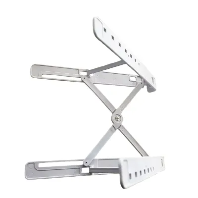 Plastic Computer Desk Stand Portable Laptop Stand Adjustable Height Cooling Stand Foldable Notebook Holder Useful for More Stabe