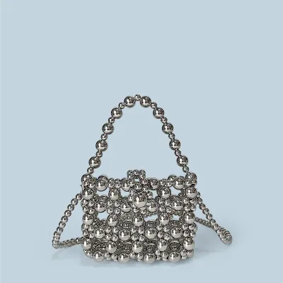 Internet celebrity mini bag for women 2024 new trendy versatile pearl chain small bag ins crossbody handbag headphone bag