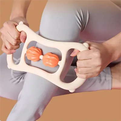 Massage Roller For Neck Thigh Calf And Leg, Personal Muscle Handheld Deep Tissue Trigger Point Foam Myofacial Tools Pro Recovery