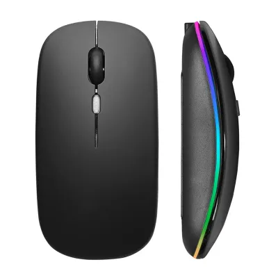 2.4GHz Rechargeable Wireless Mouse Quiet Ergonomic 1600DPI Optical Mice with USB Receiver for Laptop PC Notebook