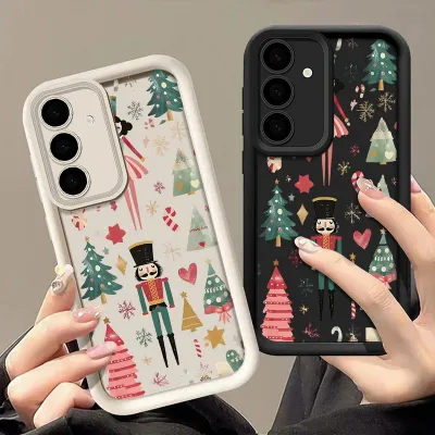 Creative Christmas Tree Phone Case For Samsung Galaxy A56 A16 A17 A36 A26 A55 A54 A15 S24 S25 FE S24 S23 S22 Ultra S25Edge Cover