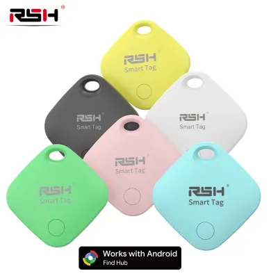 RSH GPS Tracker Android Google Certified Bluetooth Tag Work With Google's Find Hub App Finder for Pixel Xiaomi Items Locator