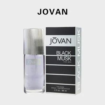 Jovan Black Musk men Cologne Spray 90ml Floral Woody Original Long-Lasting Fragrance