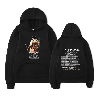 Rapper Rod Wave Last Lap Tour 2025 Album Hoodie Men's Hip Hop Retro Pullover Sweatshirt Y2k Fashion Oversized Hoodies Streetwear