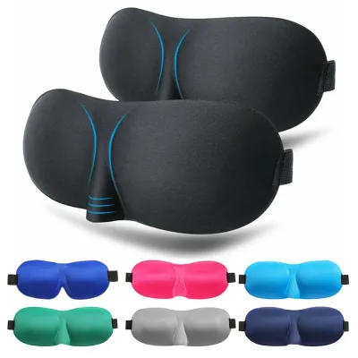 3D Sleep Mask Natural Sleeping Eye Mask Eyeshade Cover Shade Eye Patch Women Men Soft Portable Blindfold Travel Sleep Eyepatch