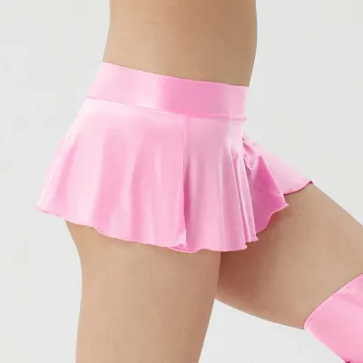 Fashion Womens Clothing Glossy Short Skirt Comfortable Skater Night Party Skirt Clubwear Female Skirts