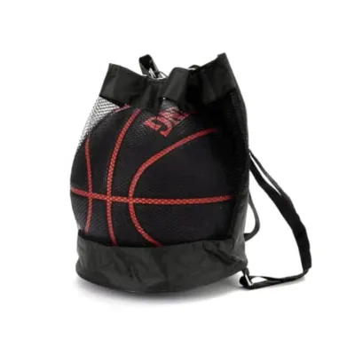 Drawstring Basketball Backpack, Basketball Box, Net Bag, Football Storage Backpack, Outdoor Volleyball Storage Bag, 32 cm, Black