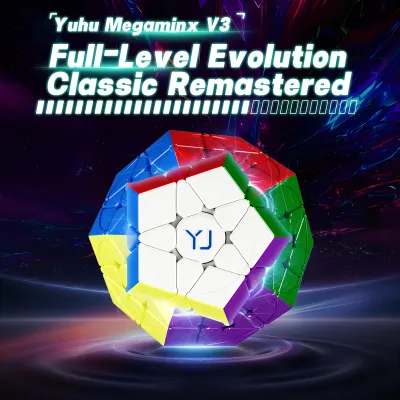 [JudyCube] YJ Yuhu Megaminx V3M Maglev Enhanced Magnetic Magic Cube Stickerless Yongjun Yuhu V3M Cubo Magico Puzzle