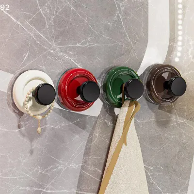 Colorful Suction Cup Wall Hooks, Strong Adhesion No Drilling, Great For Bathroom Kitchen Hanging Towels BagsCentury House