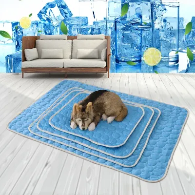 Pet Ice Mats Summer Cat Dog Sofa Nest Bed Cooling Sleeping Pad for Small Dogs Pets Durable Sofa Cooling Pad Blanket