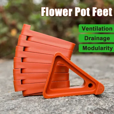 10/30 PCS Plant Pot Feet Flower Pot Risers Stand with Holes Drainage Saucer Pads Prevent Root Rot for Indoor Outdoor Plants