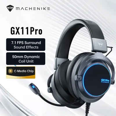 MACHENIKE GX11 Pro Wired Gaming Headset Hi-Fi 7.1 Surround Sound Gaming Headphone With Mic For PC PS
