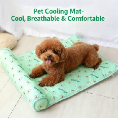 Cooling Dog Mat Summer Pad Breathable Pet Bed Sofa Washable Blanket for Small Medium Large Dogs And Cats