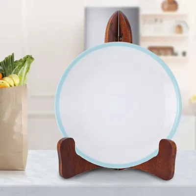 Dual Purpose Metal Dish Plate Holder Tea Bag Spice Display Stand Shelf Sturdy Kitchen Counter Storage Bracket Rack Organizer