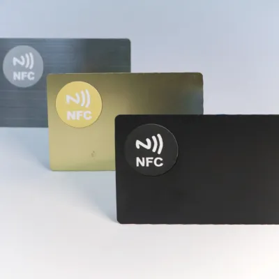 Metal NFC Card NFC 215/216 Chip,Contact SLE4442 chip,Smart Business Social Digital Card,13.56MHZ,1PCS