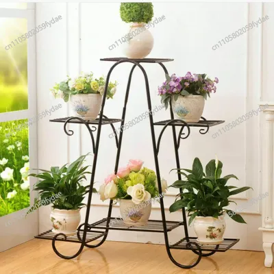 Metal Plant Pot Stand Indoor Outdoor Plant Display Rack Garden Shelf Flower Stands Tiered Plants Holder