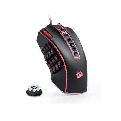 Redragon M990 MMO Gaming Mouse, 32000 DPI High Precision Wired RGB Gamer Mouse w/23 Programmable Buttons, 16 Side Macro Keys
