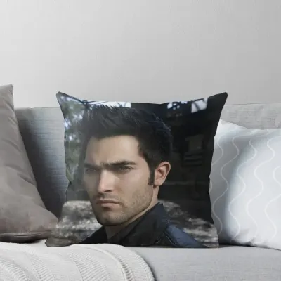 Подушка-накривалка Teen Wolf / Derek Hale, естетичні подушки, наволочки для подушок для вітальні, у клітинку, диван, різдвяна наволочка