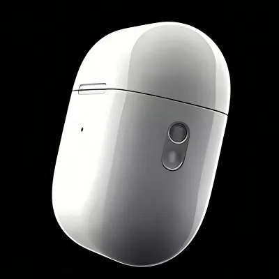 AT2-Wireless headphones with noise cancellation, in-ear type, equipped with a charging case, high-fidelity stereo sound.