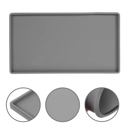 Silicone Storage Tray Multi-Functional Non-Slip for Bathroom Counter Top Kitchen Sink Organizing Small Items Luxury Tray