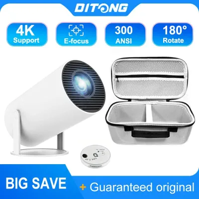 DITONG hy300 pro new Projector 4K Android Wifi 1080P 1280*720P HD Home Cinema Outdoor portable Video movies led mini Projetor