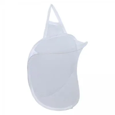 Large Laundry Storage Basket Foldable Nylon Organizer Bin Container for Home Closet Dorm Hotel