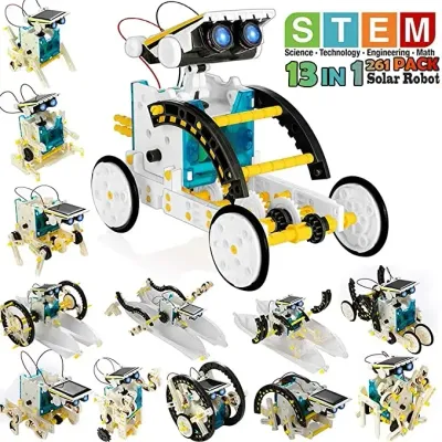 STEM 13-in-1 Education Solar Robot Toys DIY Building Science Experiment Kit for Kids Age 8-12 Solar Powered By Sun Robot Kits