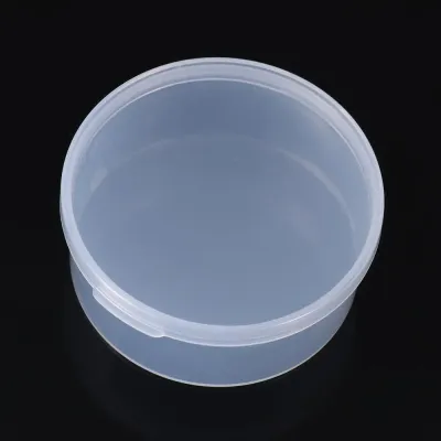 Transparent Nail Art Screw Storage Round Beads Container Jewelry Organizer Case Small Storage Box Pill Chip Box