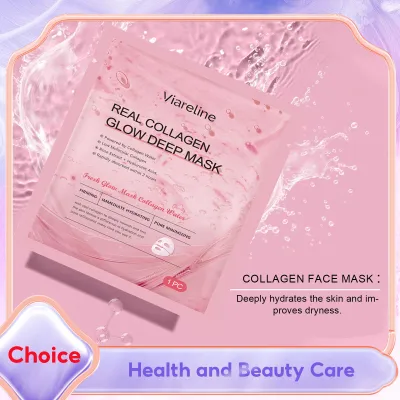 Collagen Hydrating Face Mask Pore Minimizing Anti Wrinkle Lift Firm Elasticity Enhancing Brightening Hyaluronic Acid Sheet Masks