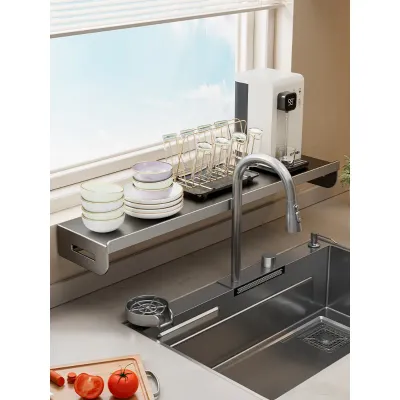 Kitchen Window Sill Extender Stainless Steel Shelf Custom Size Stove Countertop Extension