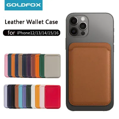 Leather Wallet Case For iPhone 15 Pro Max Magsafe Wallet Leather Compatible For iPhone 14 13 12 Card Holder with MagSafe Magnet