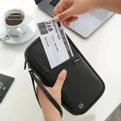 Travel Wallet for Family Passport Holder Waterproof Passport Wallet Organizer Travel Accessories Cover Document Bag Card Holder