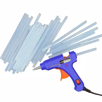 Hot Glue Gun Kit with 0-50Glue Sticks, Fast Preheating Hot Melt, High Temp for School Crafts DIY Arts and Quick Home Repairs 20w