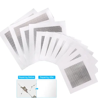 Drywall Repair Kit 3pcs Aluminum Wall Repair Patch, 4/6 Inch Fiber Mesh Galvanized Sheet, Drywall Hole Repair Patch Metal Patch