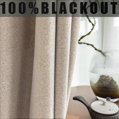 100% Blackout Curtains for Bedroom Window Curtains for Living Room Custom Made Thermal Insulated Blinds Curtain Blind Thick Drap
