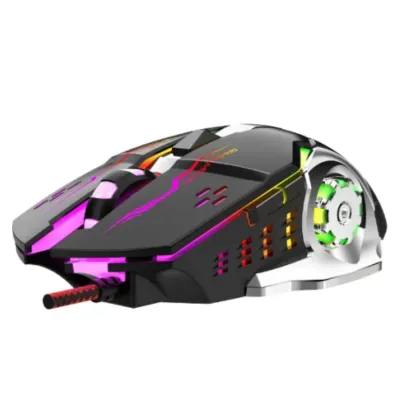 BAJEAL G8 Tornado Wired Gaming Mouse USB RGB Mechanical 6D Macro Programmable E-sports Mouse for Esports